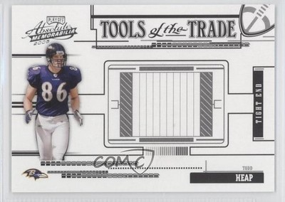 2005 Playoff Absolute Memorabilia Tools of the Trade Black 21/100 Todd Heap 0b5