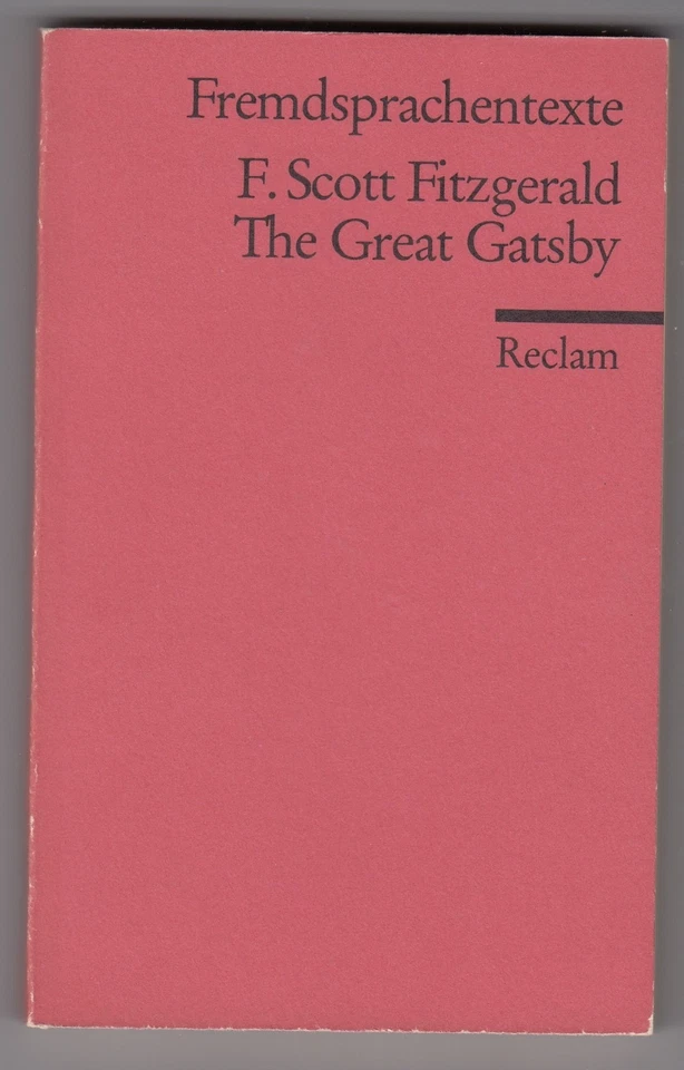 F. Scott Fitzgerald THE GREAT GATSBY I Reclam I Fremdsprachentexte - Bild 1 von 1