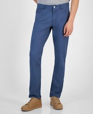 Michael Kors Men's Slim fit Casual Pants, Chambray, 33x32