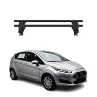 Menabo DachträGer GrundtäGer FüR Ford Fiesta 2013-2017 50Kg Alu Schwarz 2 Tlg