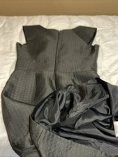 Max and Cleo Dress Womens Size 6 Black Polyester Side Pockets Zipper Back