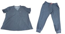 FIGS Scrubs Set Top And Pants Joggers in Graphite Gray Size XL
