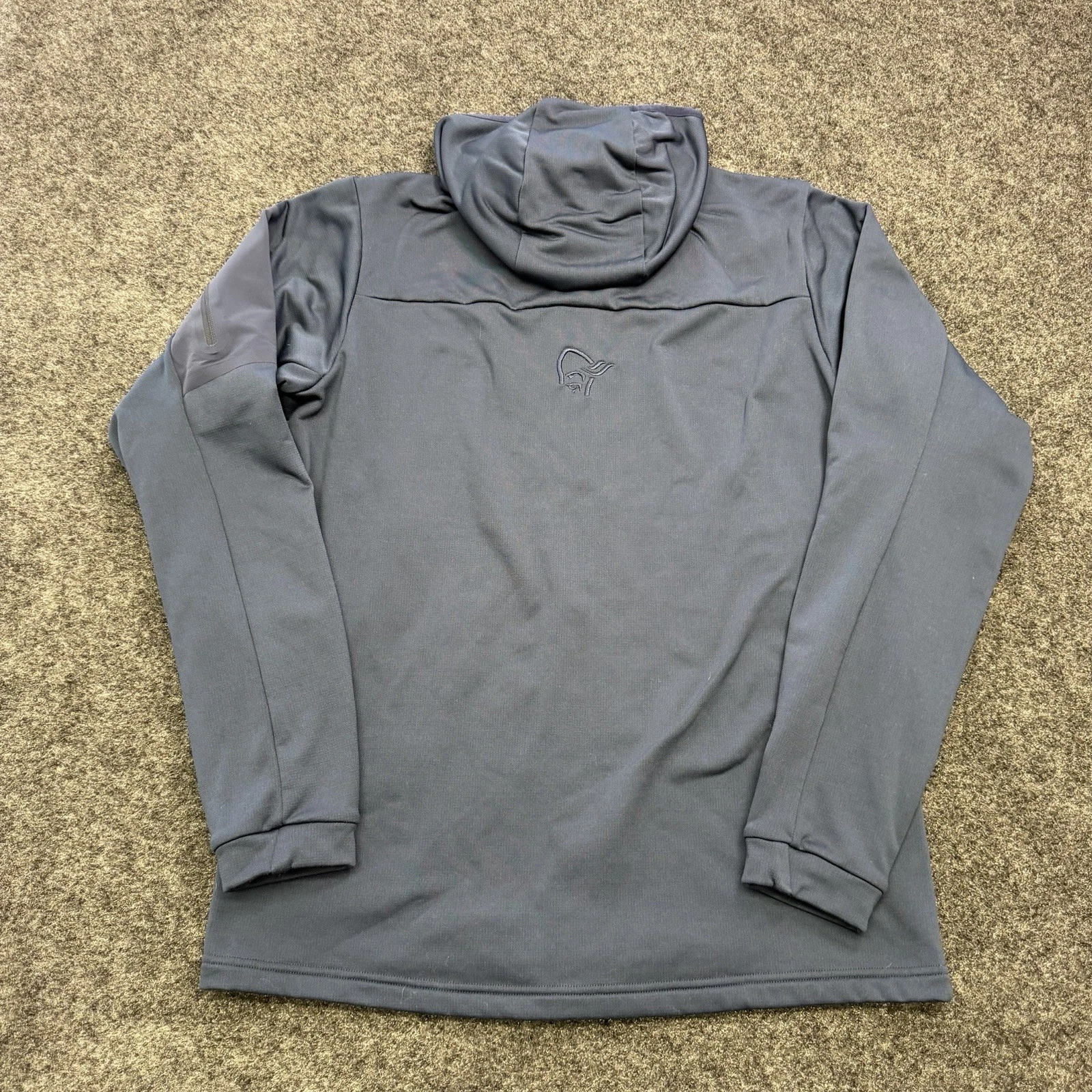 Norrona falketind warm2 stretch Hood Jacket Men Size Medium - Indigo Night Gorp - product detail image 5