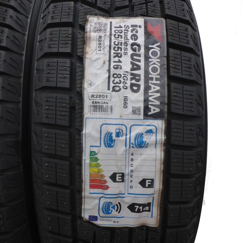 2 x YOKOHAMA 185/55 R16 83Q Ice Guard iG60 Winterreifen 2018 UNGEBRAUCHTE - Bild 2 von 8