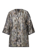 Ulla Popken Damen große Größen Spitzen Jacke offene Jacke V Ausschnitt