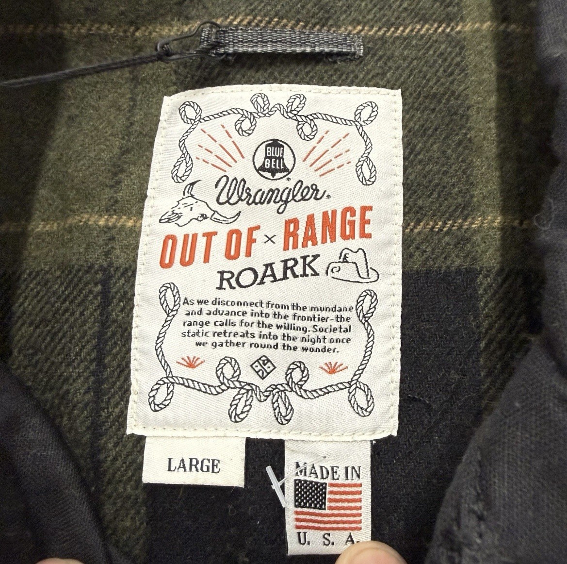 Roark X Wrangler Out of Range Maverik Chore Coat Waxed Lined Size Large NWT image 6