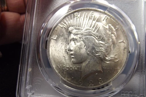 1923-P Silver Peace Dollar PCGS MS62 Looks great!!! Lustrous