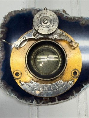 Brass Unicum Symmetrical 4x5 Lens Flange Bausch & Lomb Rochester Camera USA