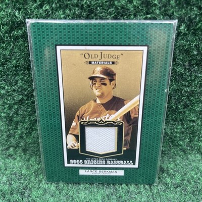 Lance Berkman 2005 Upper Deck Origins Old Judge Materials #OJ-LB Houston Astros