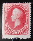 RARE US STAMP 1879-1880 90c PERRY BANKNOTE SOFT POROUS PAPER, MINT NO GUM, FINE