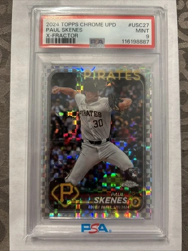 2024 Topps Chrome Update Paul Skenes X-Fractor #USC27- PSA 9 -Pittsburgh Pirates