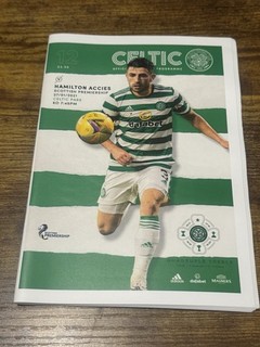 Celtic Hamilton 27 01 2021 Digital Print Only Football Programme COVID SEASON