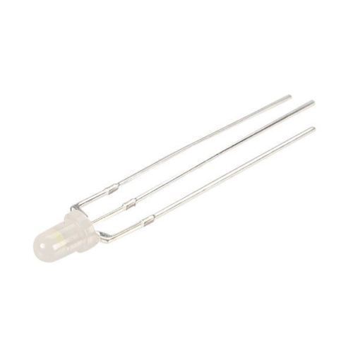 3mm Colore Rosso/Bianco LED Comune Anode 3 Pin Diffusa OSRWPA3132A ...
