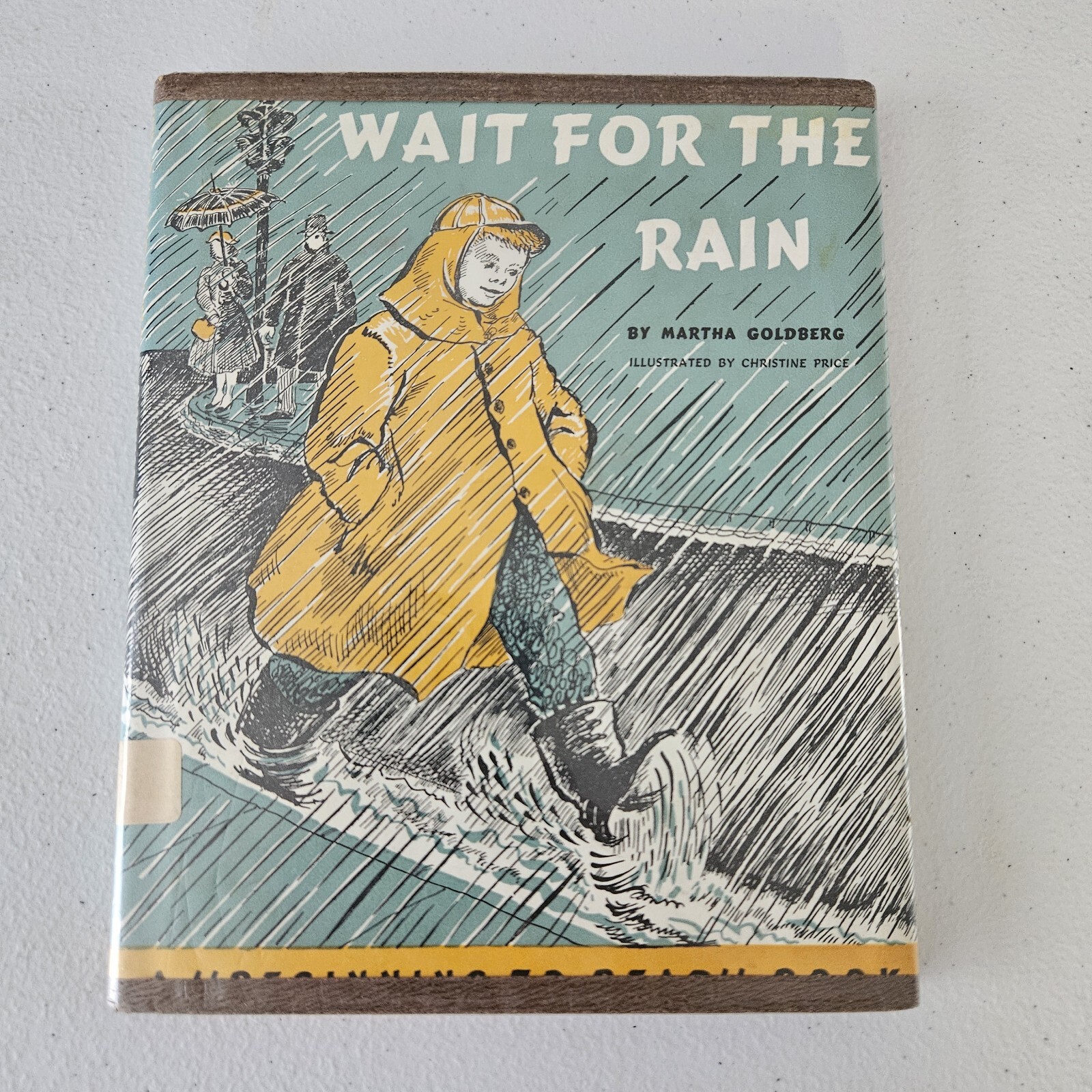 Wait For The Rain By Martha Goldberg HCDJ 1952 Hardcover Book