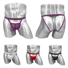 G String Thongs Men's Panties Jockstraps Briefs Bulge Pouch Backless Breathable
