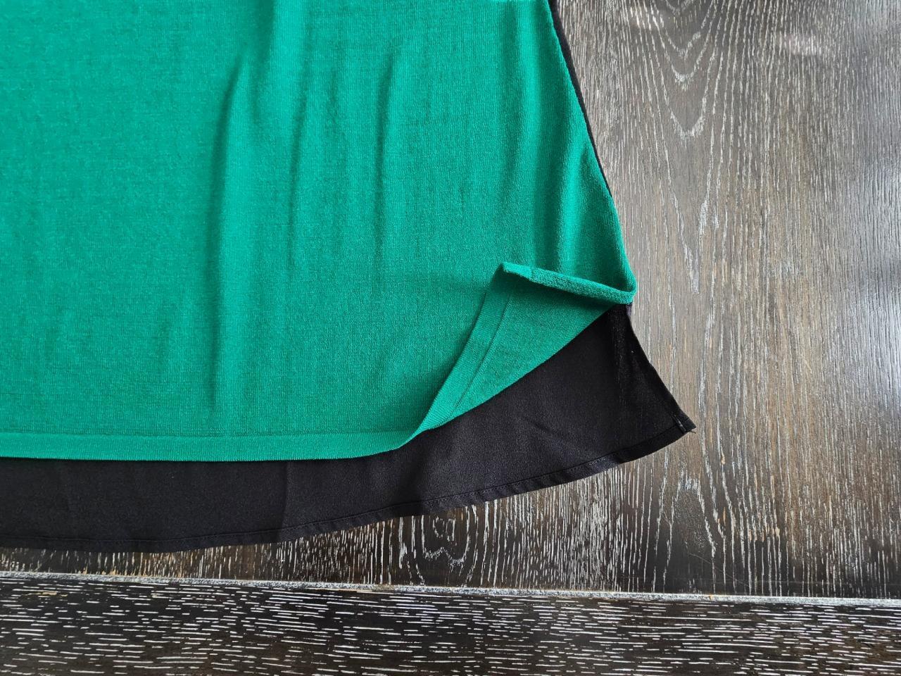 EUC *ELOQUII* Women´s Green Knit Front Black Back… - image 8