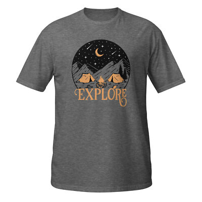 Explore Unisex T-Shirt,  Hiking Camping Travel Outdoors Adventure Backpacking