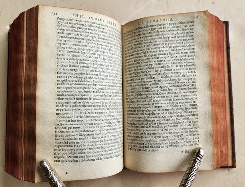 1561 JEWISH PHILOSOPHY by PHILO of ALEXANDRIA in LATIN antique JUDAICA - 第 5/9 張圖片