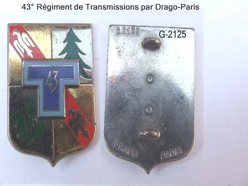 43° Régiment de Transmissions par Drago-Paris 📌4a. - Imagen 1 de 1