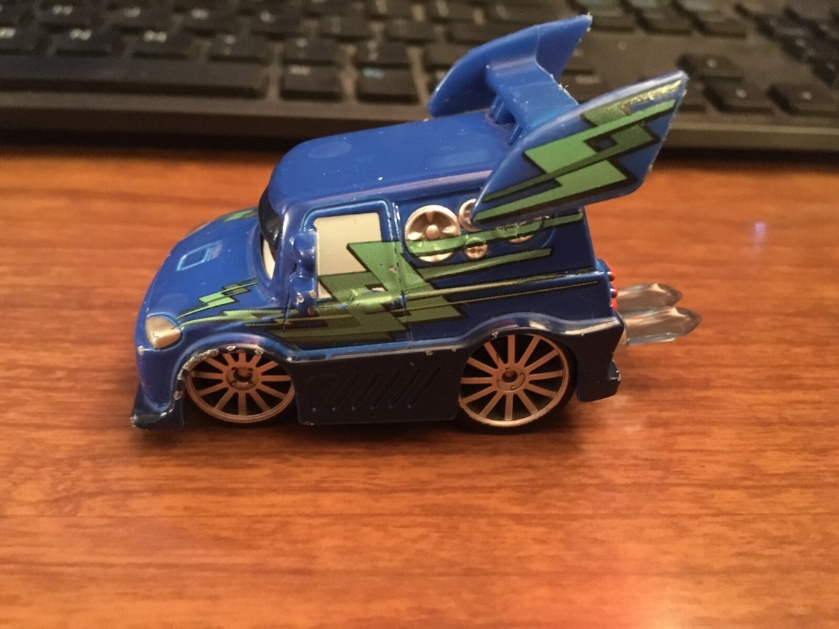 Disney Pixar Cars DJ With Flame Blue 1:55 Scale Metal Toy Car | eBay