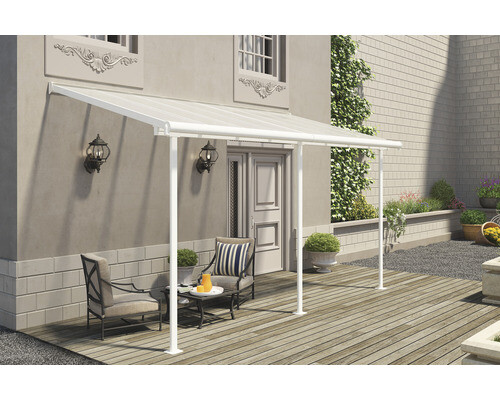 Tempera Terrassenschirm – 2,7 M, Gestreift, Mit Kurbel & Neigfunktion, Für Garten & Balkon