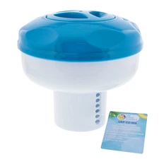 Floating 3" & 4" Tablet Pool Chemical 8" Dispenser with Collapsible Tank