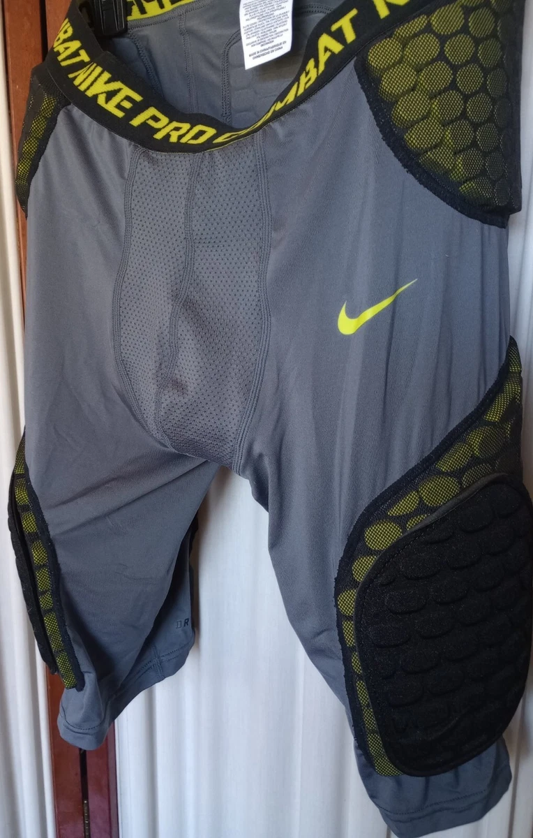 Nike Compression Shorts Mens XXL 2XL Pro Combat Padded Dri-Fit Gear Gray