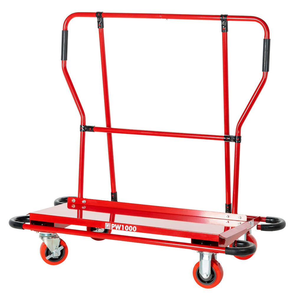 Holzmann Plattenwagen PW1000 1000 kg Traglast PU Rollen Rollen sind einbremsbar