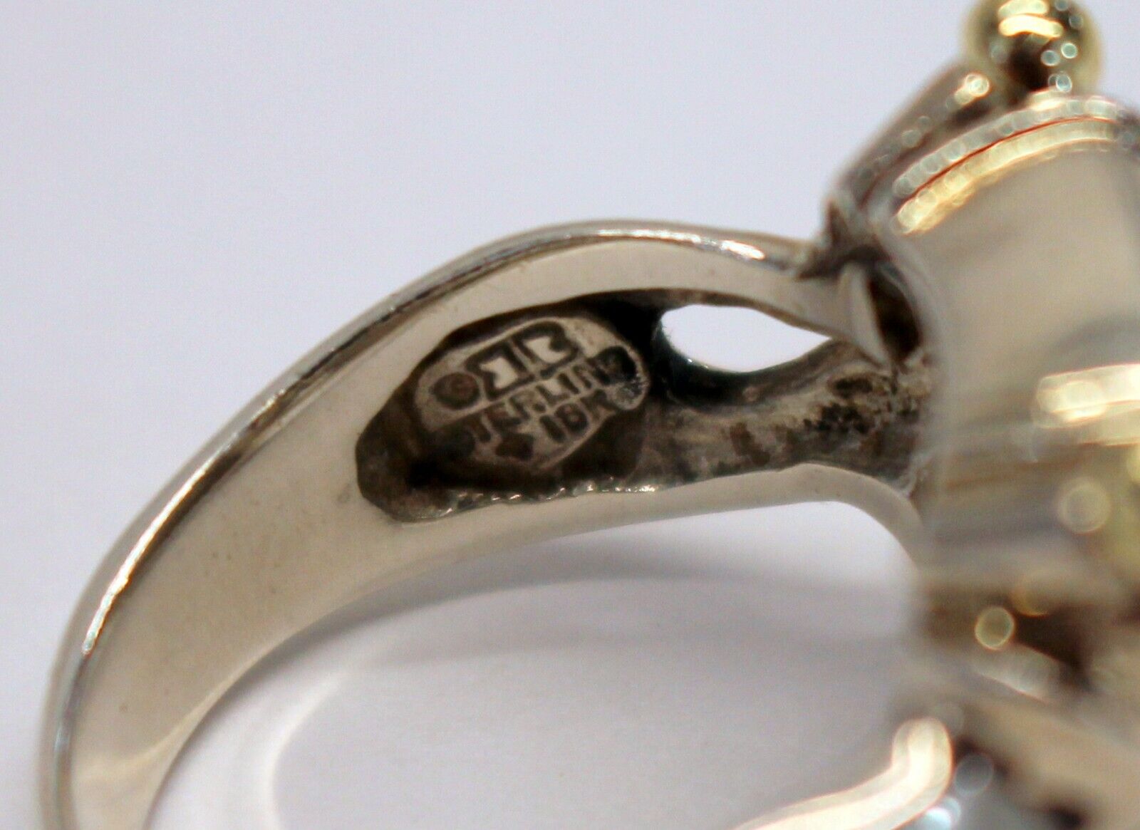 Designer 925 Sterling Silver 18K Diamond Ring HUG… - image 6