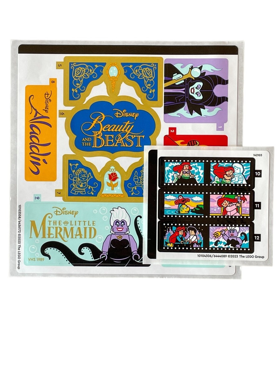 NEW LEGO | Sticker Sheets 1 & 2 for Set 43227 Disney 100 - Villain