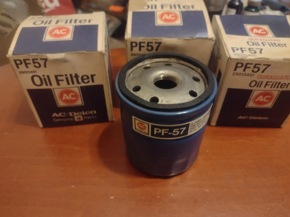 批量 3 件 PF57 正品 AC Delco 发动机机油过滤器 GM 25013451 90-93 Geo Storm — 第 3/3 张图片