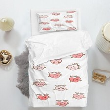 3D Heart Pattern Cartoon Pink Quilt Cover Set Duvet Cover Bedding Pillowcases