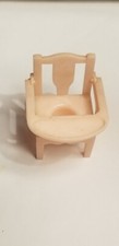 Renwal Vintage Dollhouse Miniature Pink Plastic Potty Chair 36