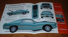1969 Mustang Mach 1 Original Imp Brochure 69 Cobra Jet Cj I Specs Info Poster
