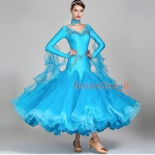 Ballroom Dance Dress Women Competition Dresses Standard Dancing Long Sleeve