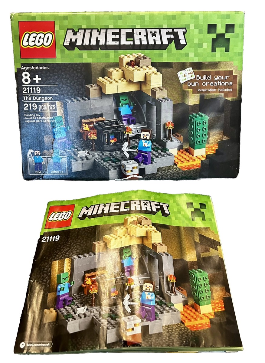 ドランクレイジー LEGO Minecraft #21119 The Dungeon -Box & Instructions No Minifigs