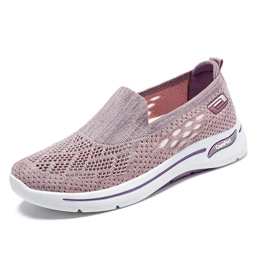 Damen Atmungsaktive Sport Sneakers Slip-On-Wanderschuhe Leichte Schuhe Outdoor - Bild 7 von 11
