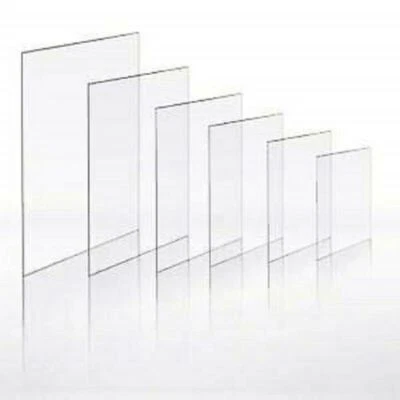 PFF SHEETS Clear Acrylic Perspex Sheet Cut To Size Plastic Panels Thickness 2mm 3 mm 4mm
