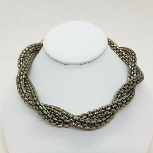 Fabrice Paris Silver Metal Twisted 