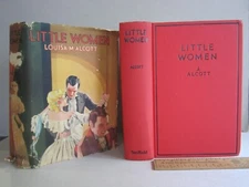 LITTLE WOMEN 1929 hardback Louisa May Alcott jacket Saalfield Pub Illus Brundage