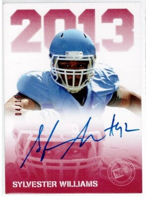 SYLVESTER WILLIAMS - RC - AUTO - # 4/15 - 2013 Press Pass Autographs Red #SW