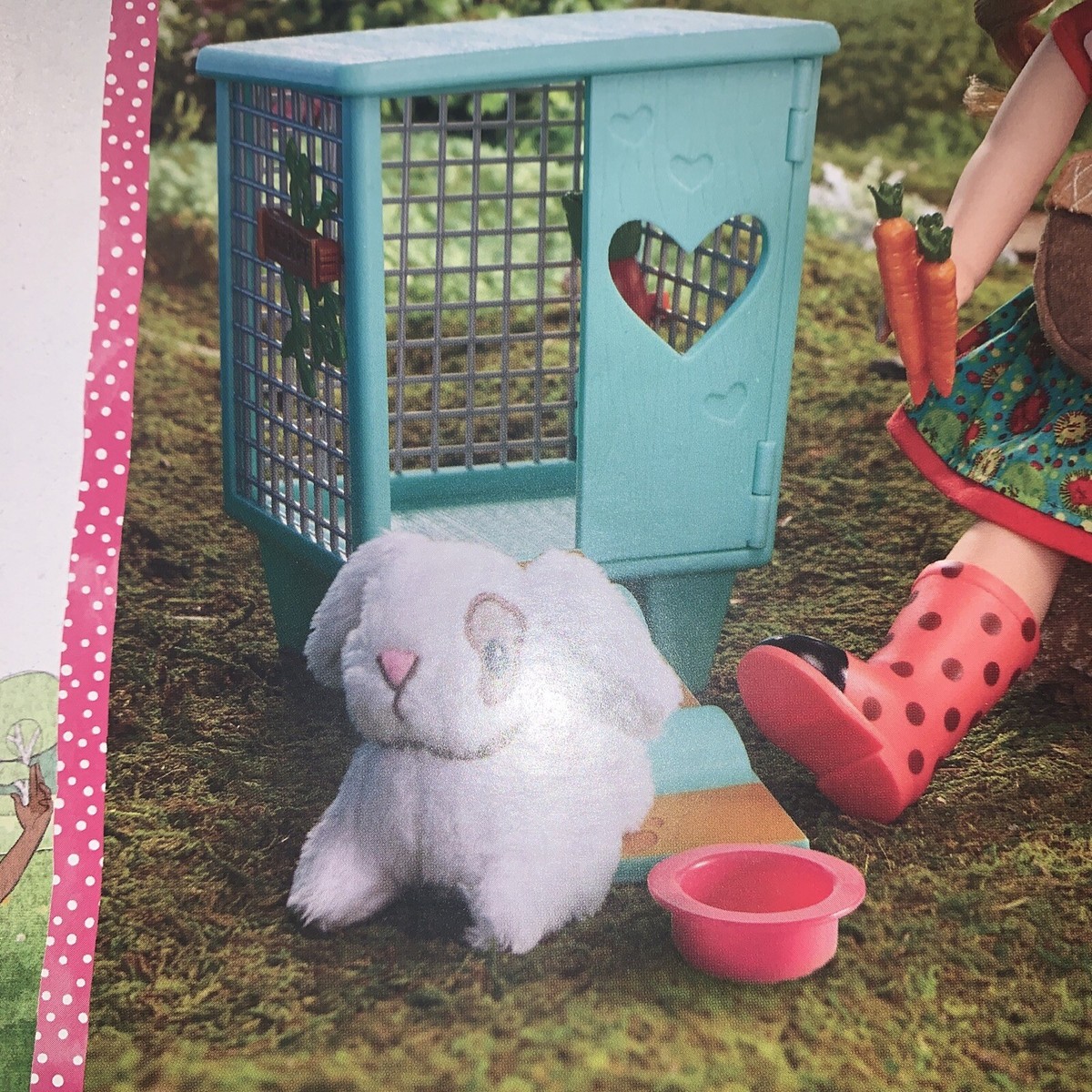 American Girl Wellie Wishers Carrot Hutch Playset! Bunny! Rabbit