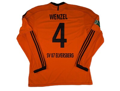 Gr. L  #4 Timo Wenzel SV Elversberg 2012/13 Trikot Adidas Orange Regionalliga  