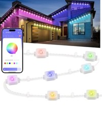 Nexillumi Permanent Outdoor Lights for House, 100ft Smart RGB Plus IC Outside...