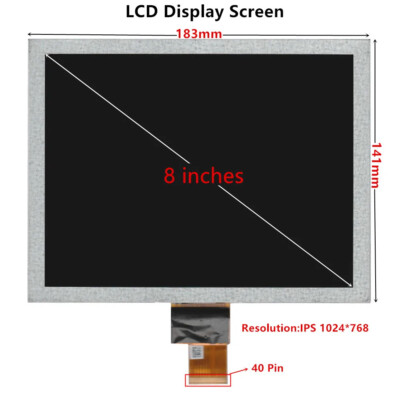 Schermo LCD IPS da 8 pollici 4:3 Digalizzatore scheda di controllo