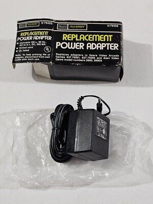 Vintage Sears Tele-Games Replacement Power Adapter New Old Stock NOS 
