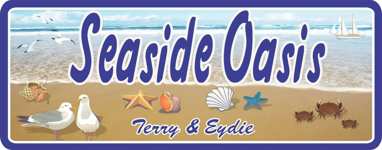 Plastic Tropical Home Décor Plaques & Signs