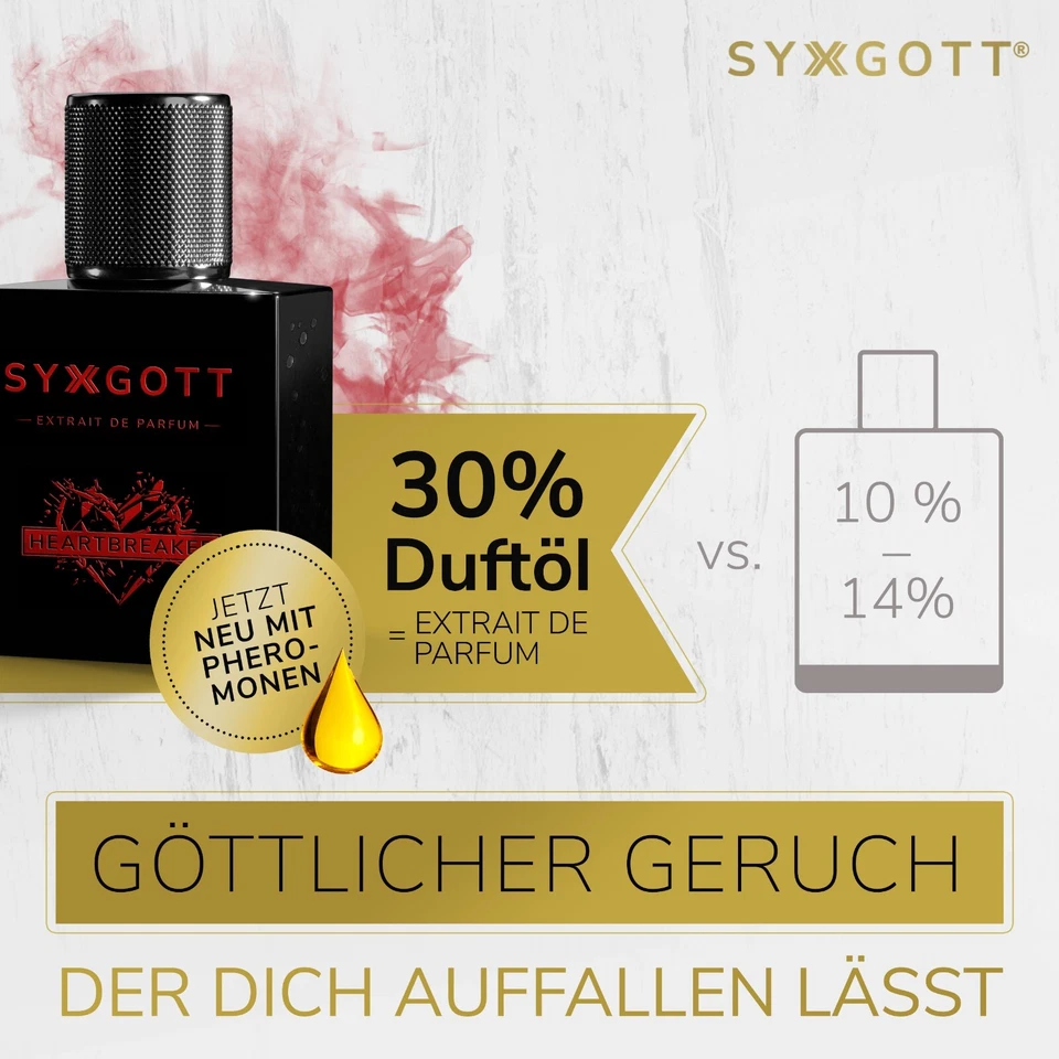 SYXGOTT HEARTBREAKER Männerparfum mit Pheromon Öl Extrait de Parfum für Herren - Bild 2 von 4