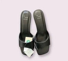 Women's Lindie Heels - A New Day Size 8 Black Memory Foam NEW IN BOX
