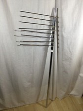 Vintage Pants Hanger Closet Rack, Silver Tone Metal, Complete MCM, Trouser Pole